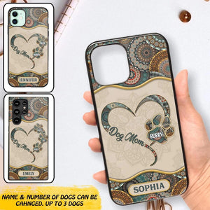 Personalized Dog Mom Heart Phone Case Printed NQDT0909