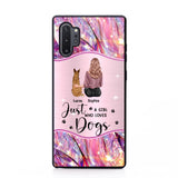 Personalized Just A Girl Who Loves Dogs Sparkling Phone Case Printed 22SEP-HY09