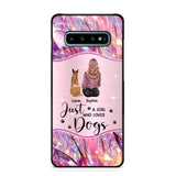 Personalized Just A Girl Who Loves Dogs Sparkling Phone Case Printed 22SEP-HY09