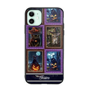 Personalized Cat Picture Halloween Phone Case Printed NQDT0909