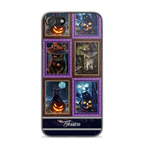 Personalized Cat Picture Halloween Phone Case Printed NQDT0909