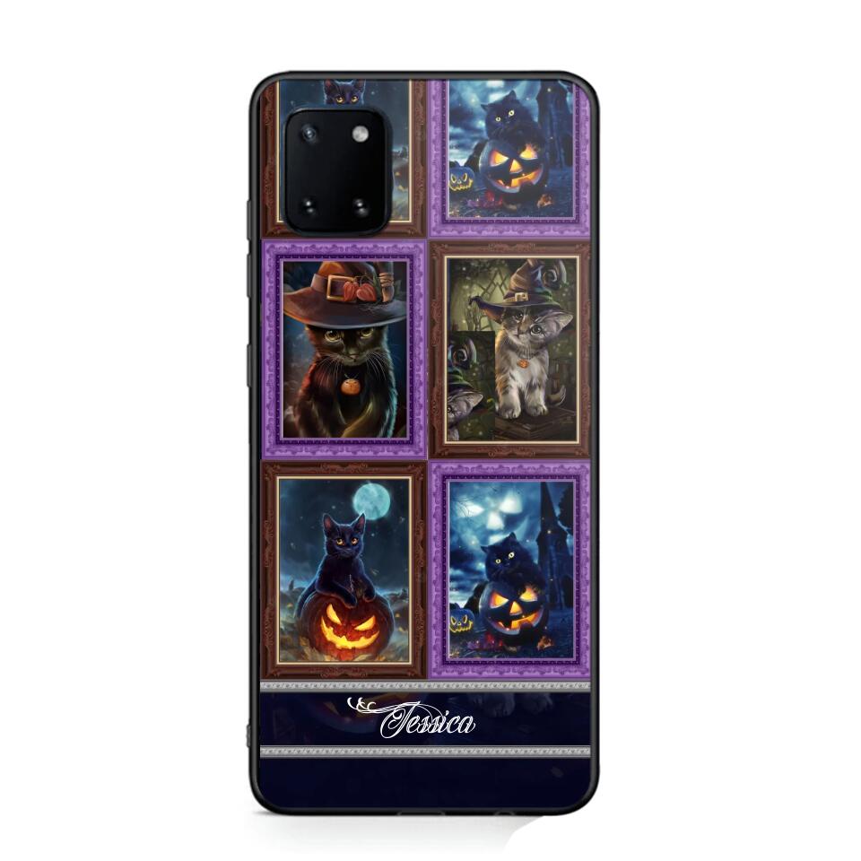 Personalized Cat Picture Halloween Phone Case Printed NQDT0909