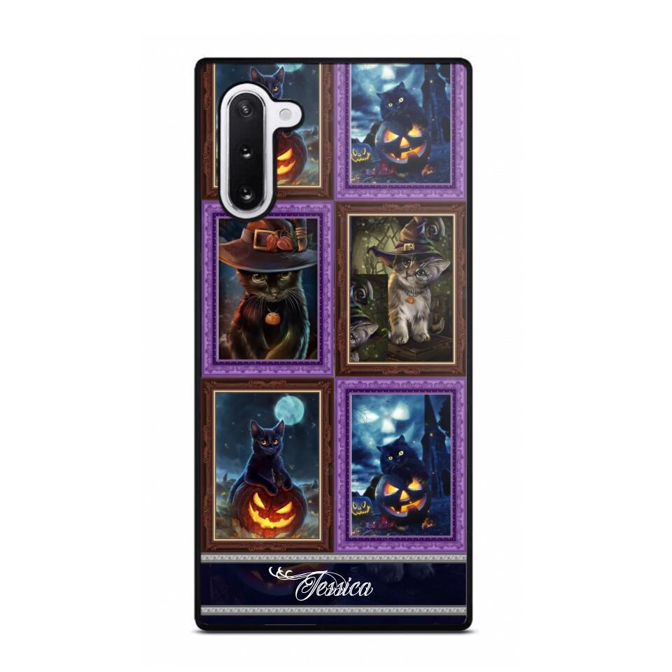 Personalized Cat Picture Halloween Phone Case Printed NQDT0909