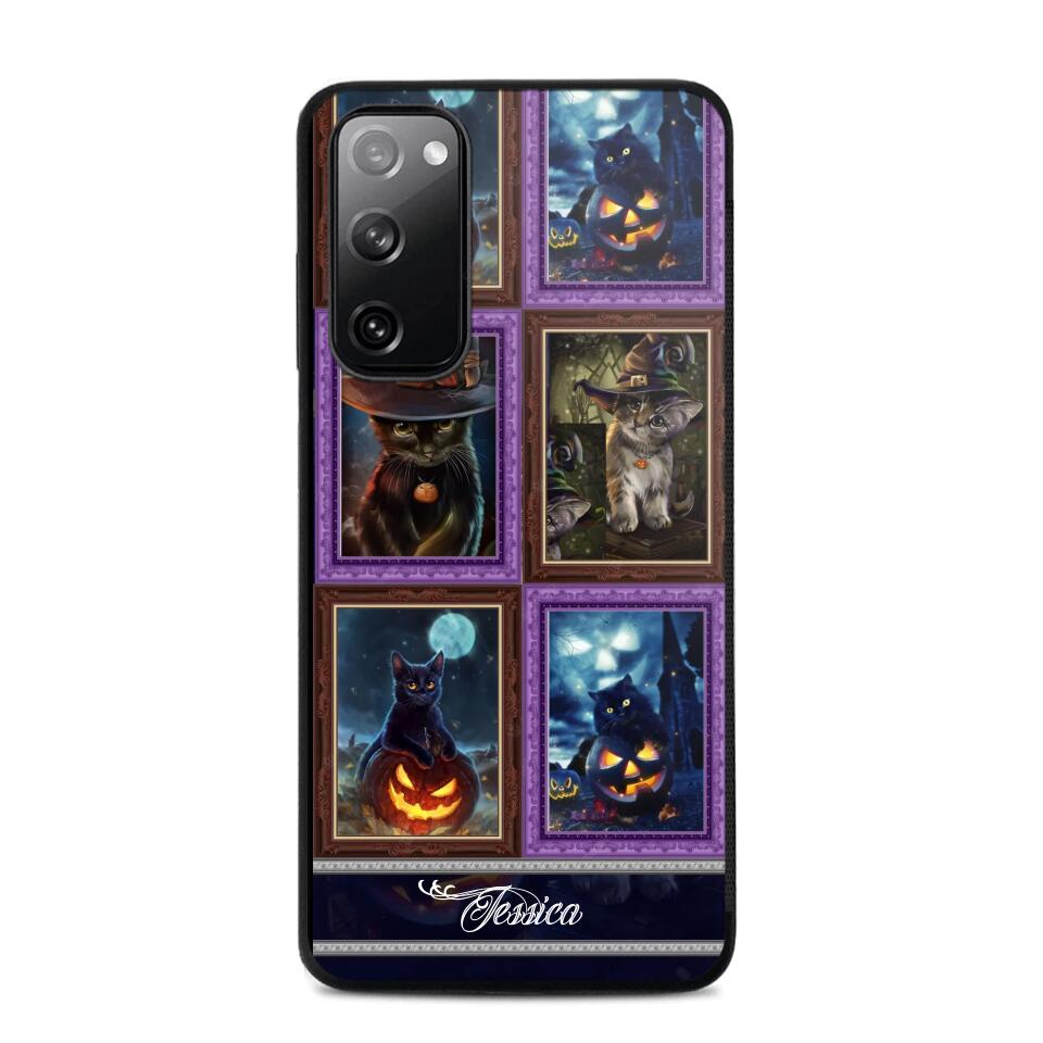 Personalized Cat Picture Halloween Phone Case Printed NQDT0909