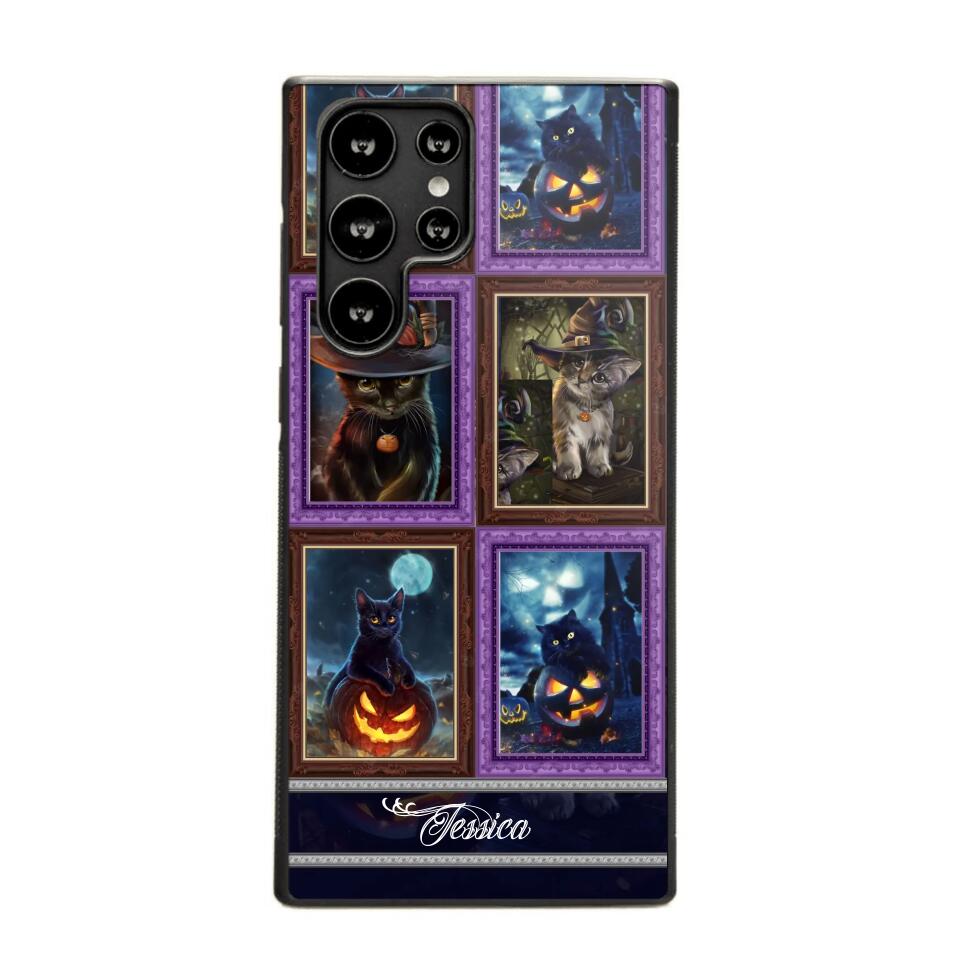 Personalized Cat Picture Halloween Phone Case Printed NQDT0909