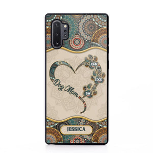 Personalized Dog Mom Heart Phone Case Printed NQDT0909