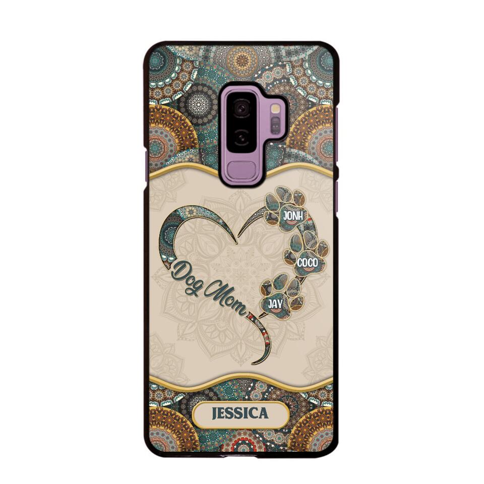 Personalized Dog Mom Heart Phone Case Printed NQDT0909