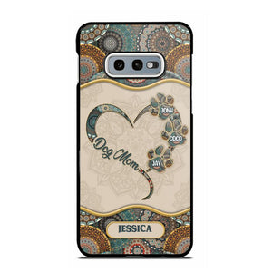 Personalized Dog Mom Heart Phone Case Printed NQDT0909