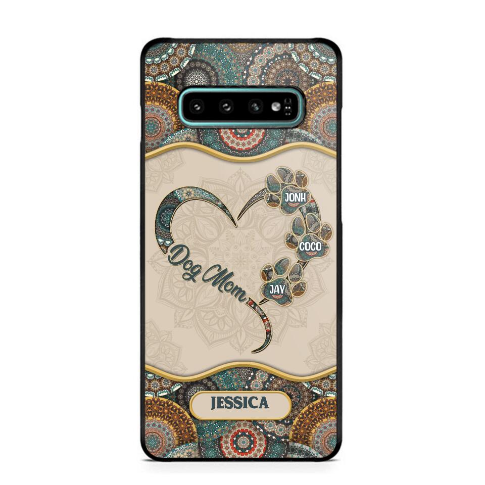 Personalized Dog Mom Heart Phone Case Printed NQDT0909