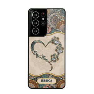 Personalized Dog Mom Heart Phone Case Printed NQDT0909