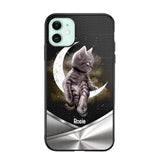 Personalized Little Cat Sit On The Moon Phone Case Printed NQVQ0909