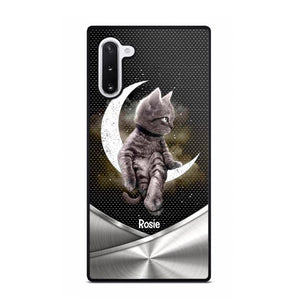 Personalized Little Cat Sit On The Moon Phone Case Printed NQVQ0909