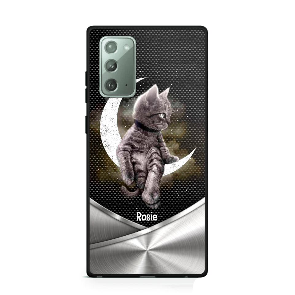 Personalized Little Cat Sit On The Moon Phone Case Printed NQVQ0909