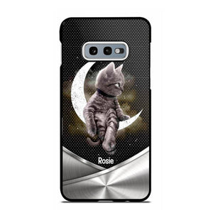 Personalized Little Cat Sit On The Moon Phone Case Printed NQVQ0909