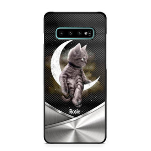 Personalized Little Cat Sit On The Moon Phone Case Printed NQVQ0909