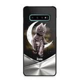 Personalized Little Cat Sit On The Moon Phone Case Printed NQVQ0909