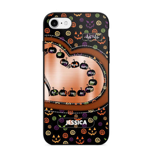 Personalized Halloween Heart Kid Phone Case Printed NQDT1009