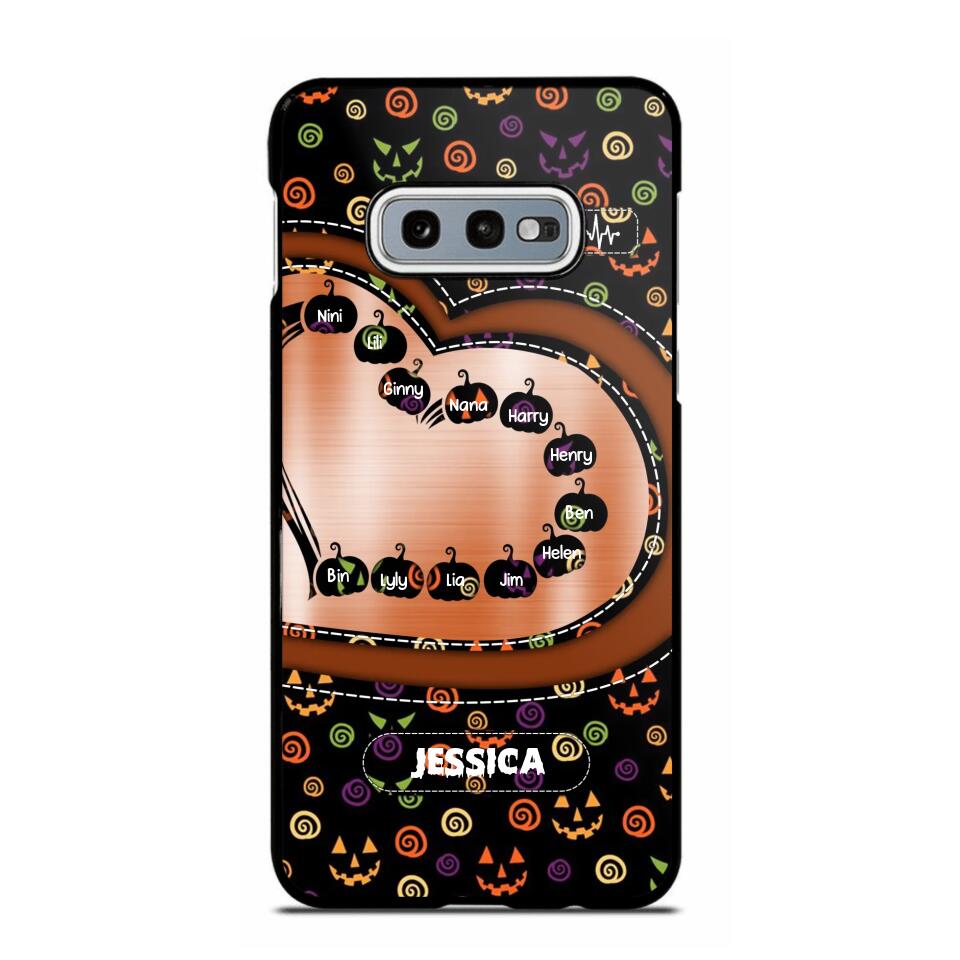 Personalized Halloween Heart Kid Phone Case Printed NQDT1009