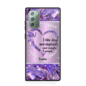 Personalized I Like Dogs And Elephants And Maybe 3 People Phone Case Printed NQVQ1009