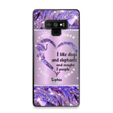 Personalized I Like Dogs And Elephants And Maybe 3 People Phone Case Printed NQVQ1009