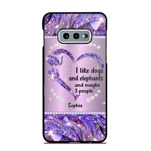 Personalized I Like Dogs And Elephants And Maybe 3 People Phone Case Printed NQVQ1009