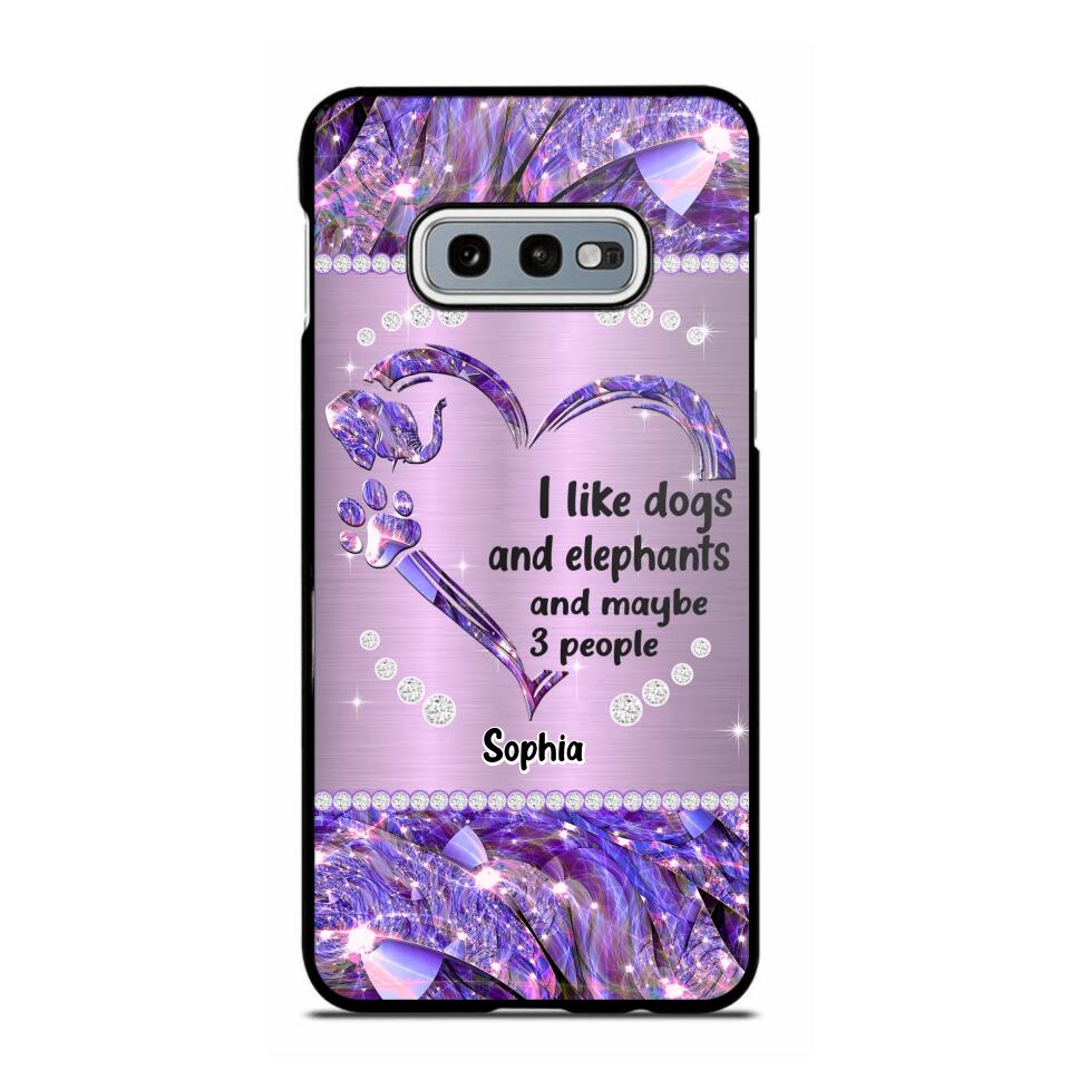 Personalized I Like Dogs And Elephants And Maybe 3 People Phone Case Printed NQVQ1009