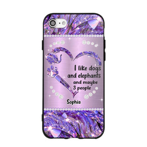 Personalized I Like Dogs And Elephants And Maybe 3 People Phone Case Printed NQVQ1009