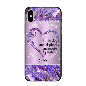 Personalized I Like Dogs And Elephants And Maybe 3 People Phone Case Printed NQVQ1009