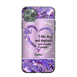 Personalized I Like Dogs And Elephants And Maybe 3 People Phone Case Printed NQVQ1009