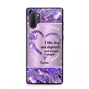 Personalized I Like Dogs And Elephants And Maybe 3 People Phone Case Printed NQVQ1009