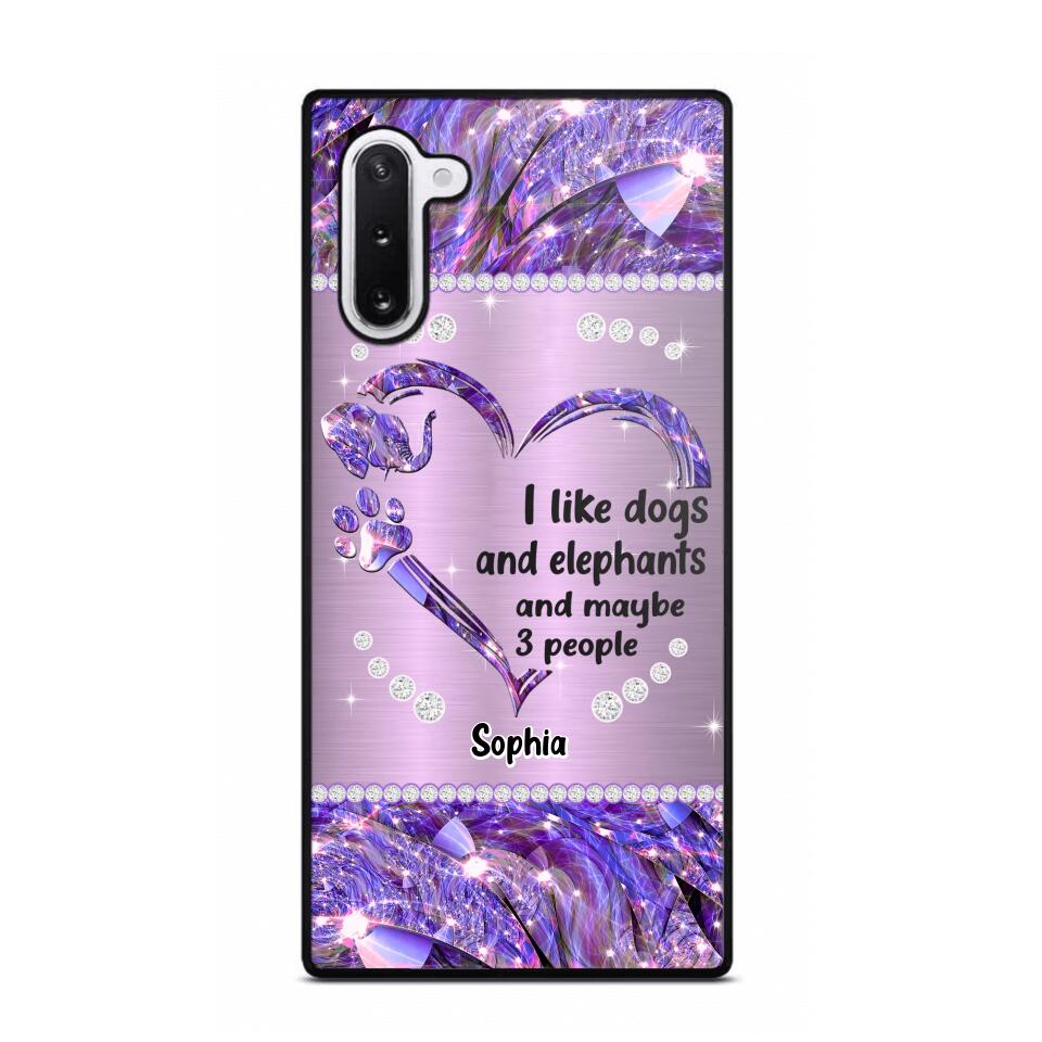 Personalized I Like Dogs And Elephants And Maybe 3 People Phone Case Printed NQVQ1009