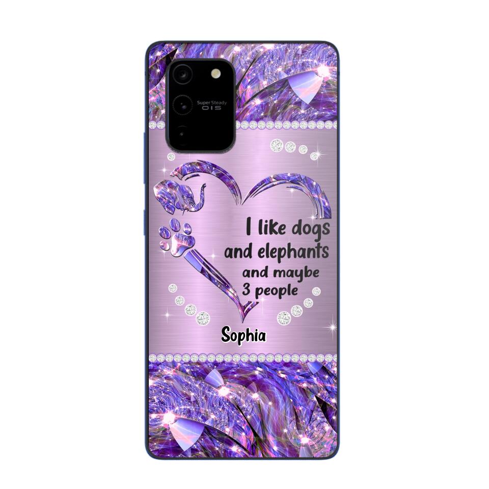 Personalized I Like Dogs And Elephants And Maybe 3 People Phone Case Printed NQVQ1009