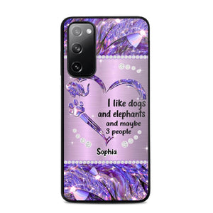 Personalized I Like Dogs And Elephants And Maybe 3 People Phone Case Printed NQVQ1009