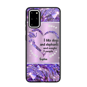 Personalized I Like Dogs And Elephants And Maybe 3 People Phone Case Printed NQVQ1009