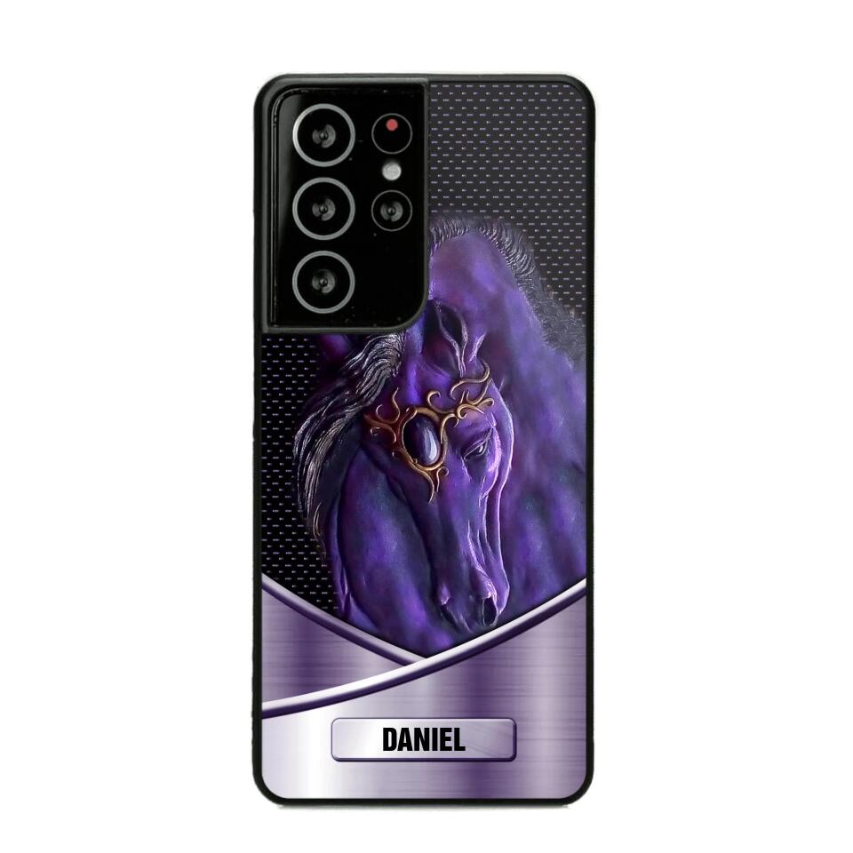 Personalized Horse Head Down Phone Case Printed NQDT1009