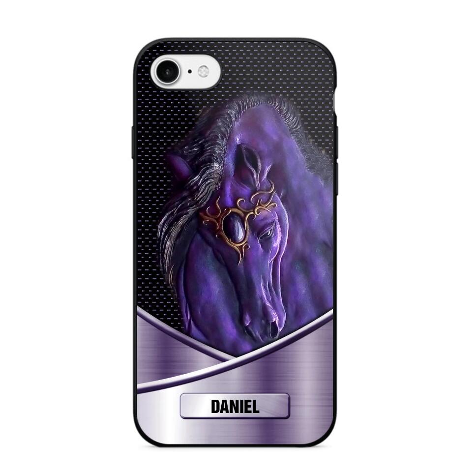 Personalized Horse Head Down Phone Case Printed NQDT1009