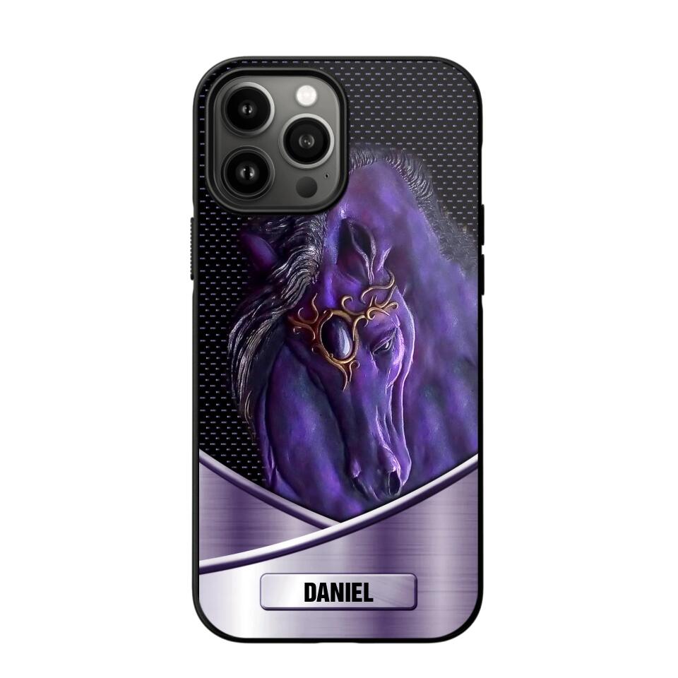 Personalized Horse Head Down Phone Case Printed NQDT1009