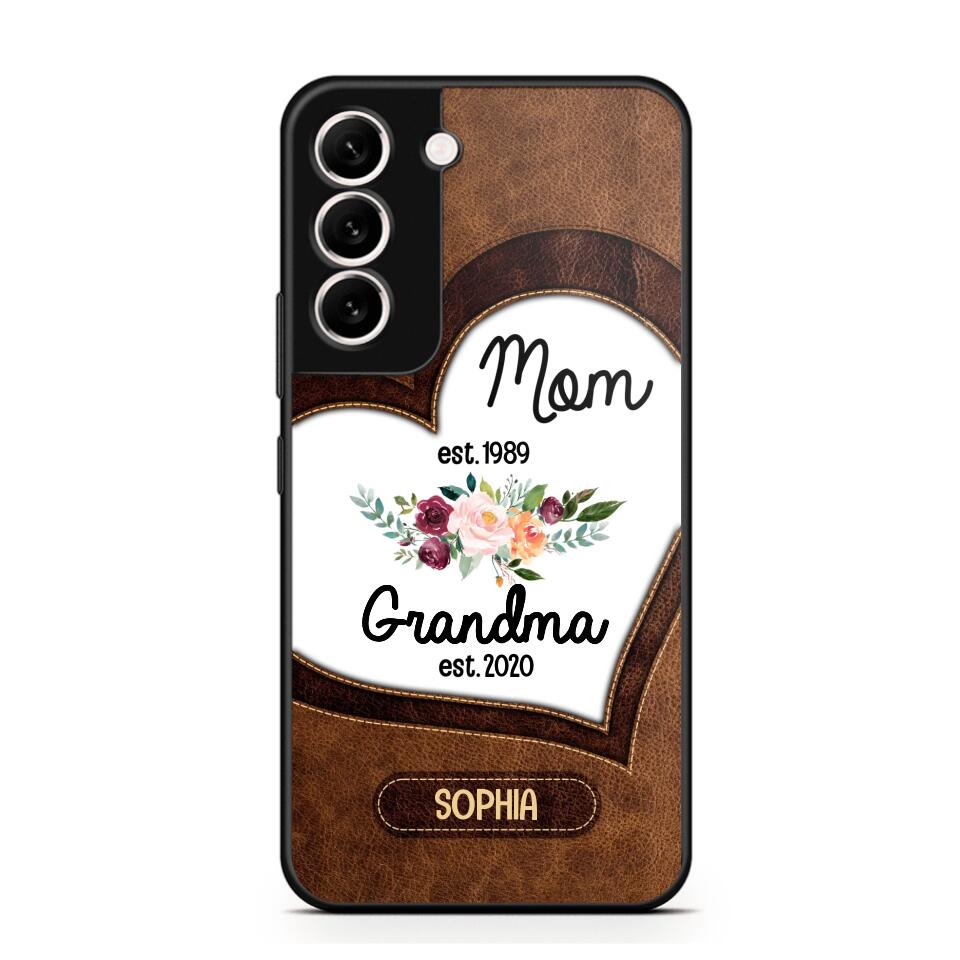 Personalized Mom And Grandma Phonecase 3D Printed QTVQ1209