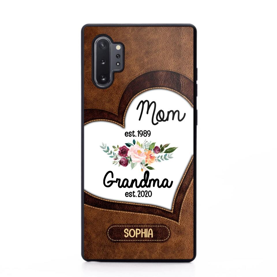 Personalized Mom And Grandma Phonecase 3D Printed QTVQ1209