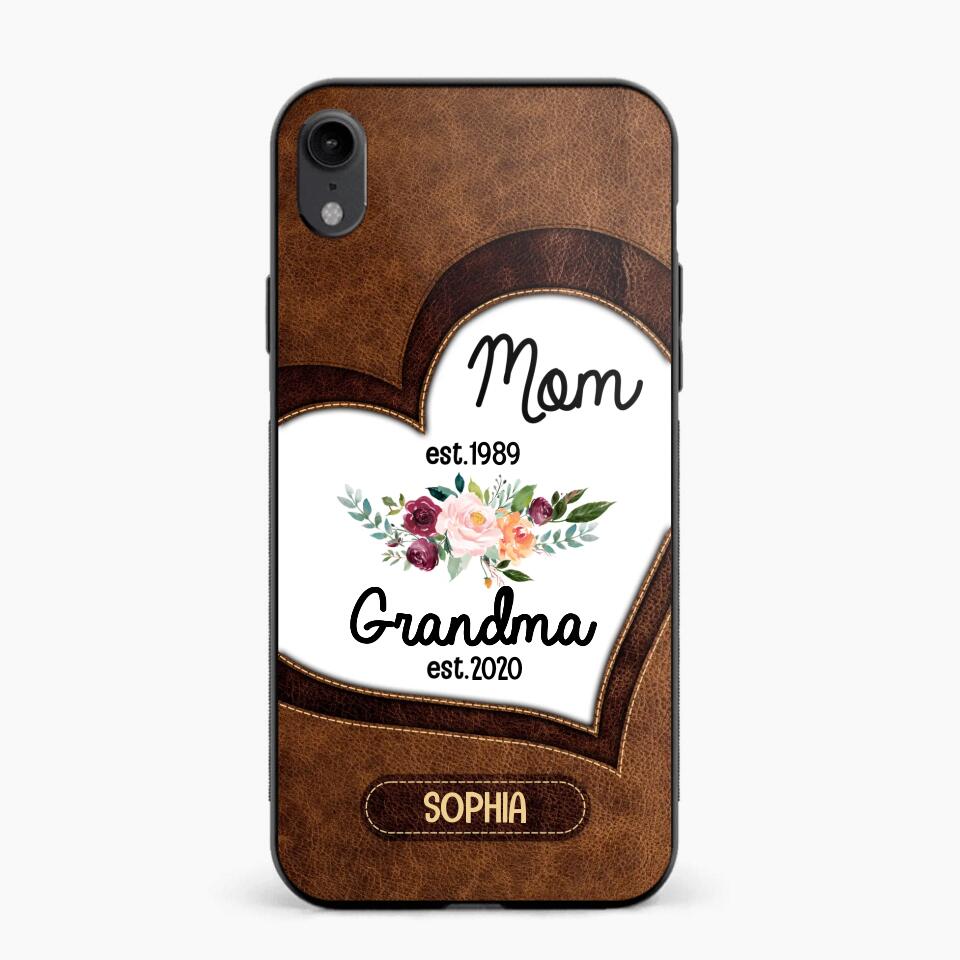 Personalized Mom And Grandma Phonecase 3D Printed QTVQ1209