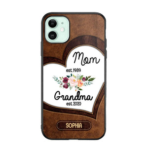 Personalized Mom And Grandma Phonecase 3D Printed QTVQ1209