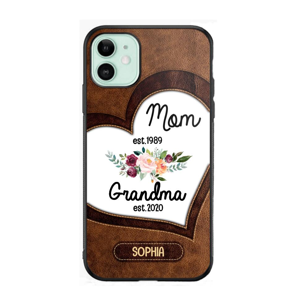 Personalized Mom And Grandma Phonecase 3D Printed QTVQ1209