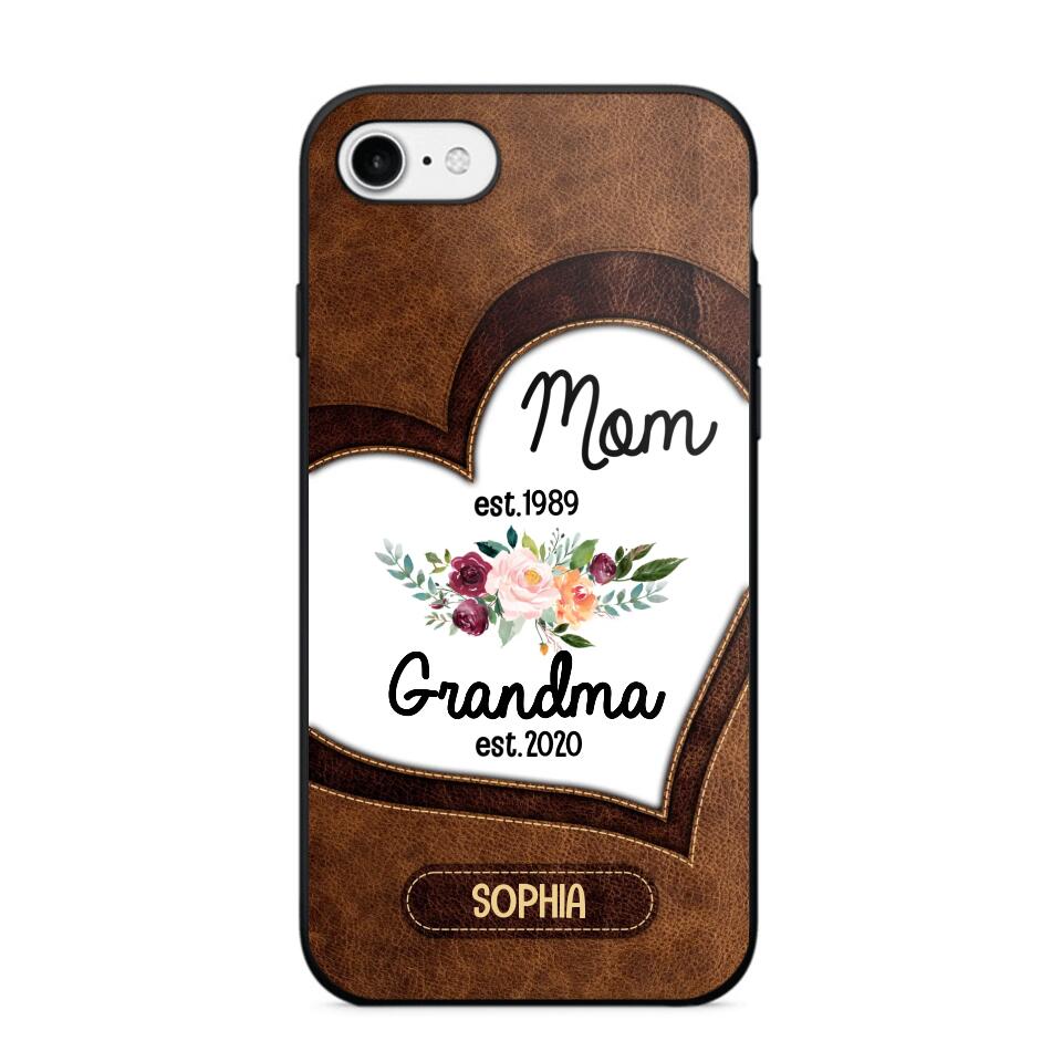 Personalized Mom And Grandma Phonecase 3D Printed QTVQ1209