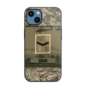 Personalized British Veterans/Soldier Camo Phone Case Printed 22SEP-DT12