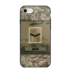 Personalized British Veterans/Soldier Camo Phone Case Printed 22SEP-DT12