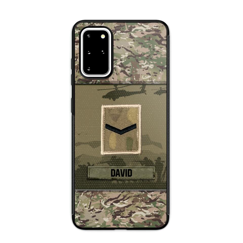 Personalized British Veterans/Soldier Camo Phone Case Printed 22SEP-DT12