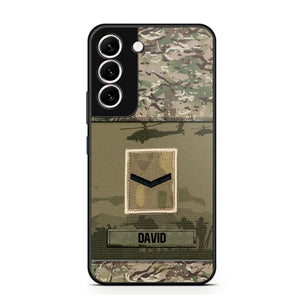 Personalized British Veterans/Soldier Camo Phone Case Printed 22SEP-DT12