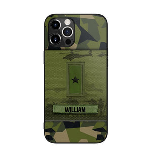 Personalized Swedish Veterans/Soldier Camo Phone Case Printed 22SEP-DT12