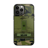 Personalized Swedish Veterans/Soldier Camo Phone Case Printed 22SEP-DT12