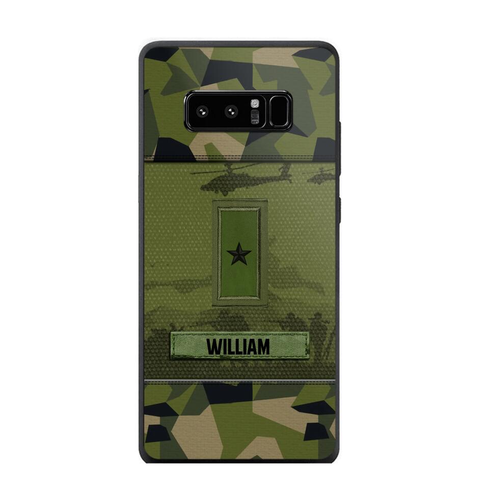 Personalized Swedish Veterans/Soldier Camo Phone Case Printed 22SEP-DT12